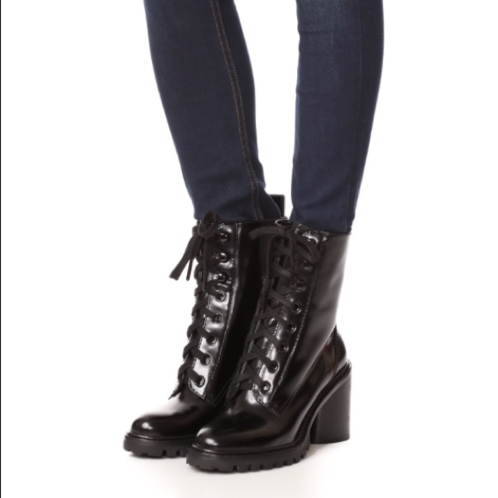 Marc Jacobs Ryder Black Combat Boots 38/8